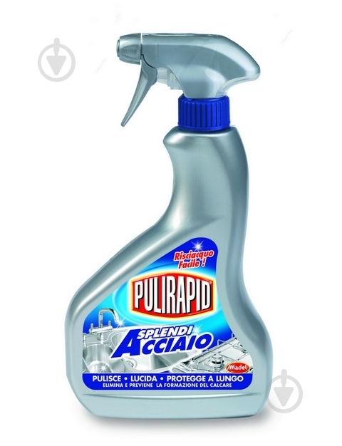 Средство PULIRAPID Splendi Acciaio для чистки металлических поверхностей 0,5 л - фото 1