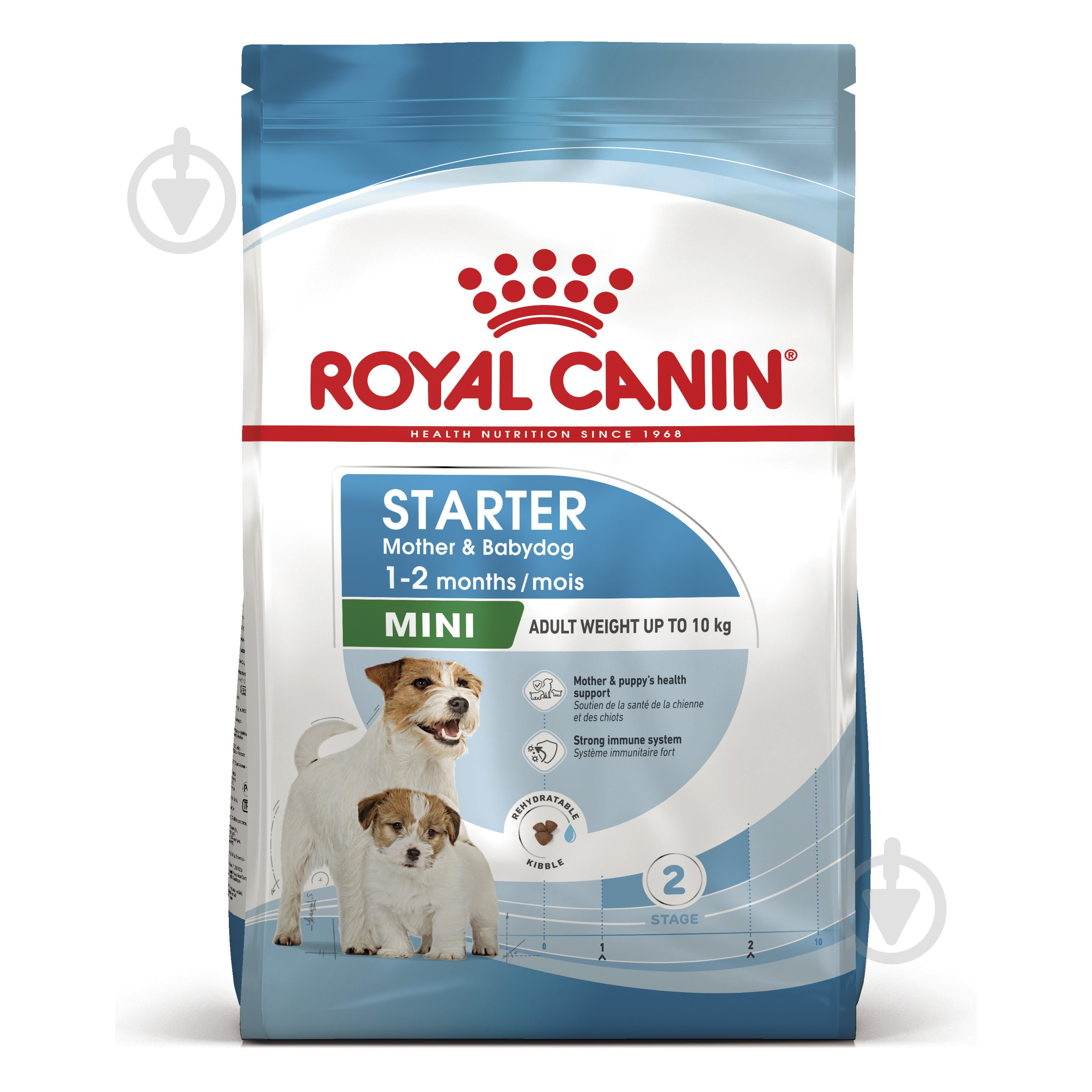 Корм сухой для взрослых собак для малых пород Royal Canin MINI STARTER 3 кг (домашняя птица, рис, кукуруза) 3 кг - фото 1