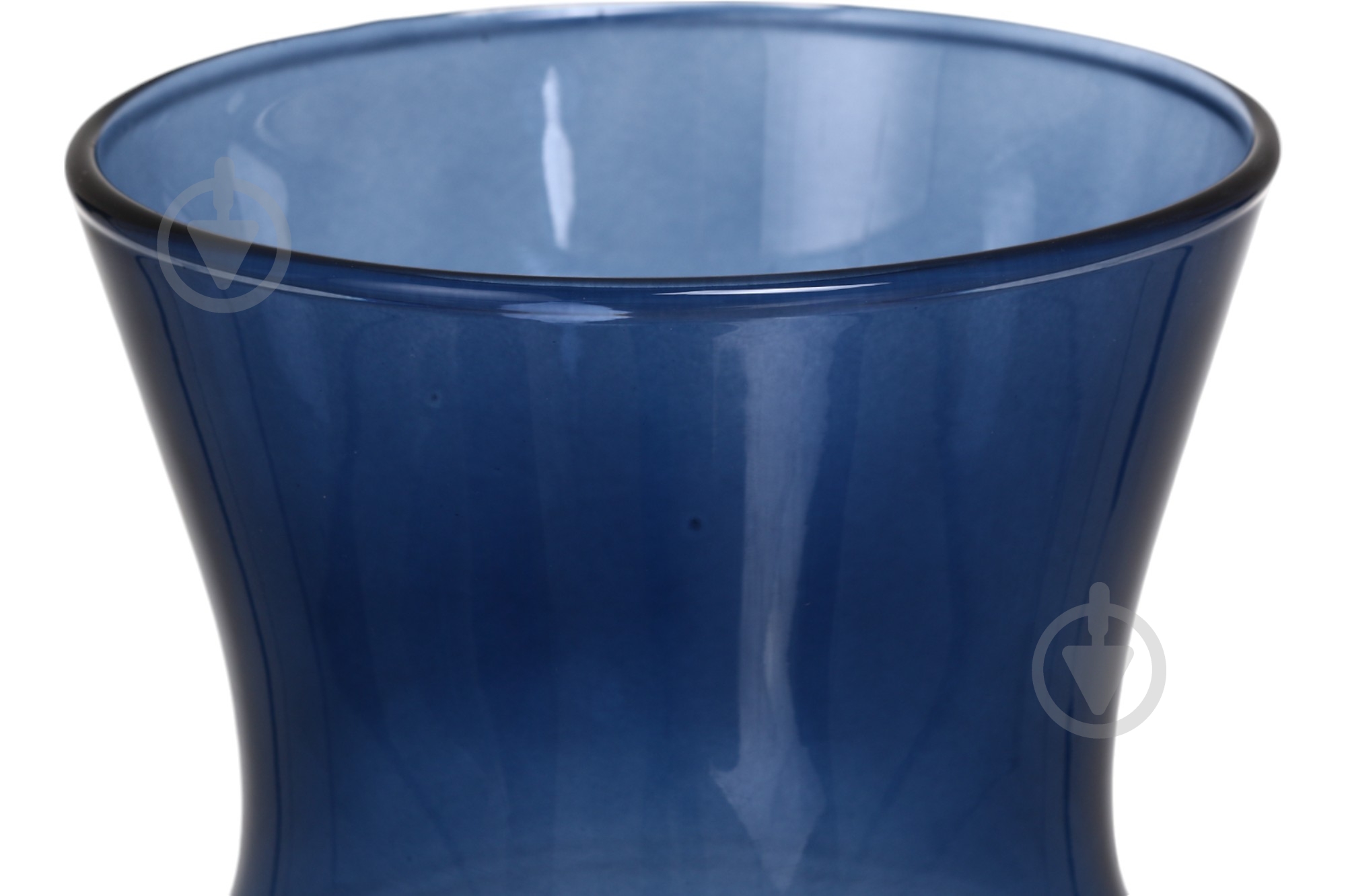 Ваза скляна Wrzesniak Glassworks Pilica 45 см синій 17-8331 - фото 3