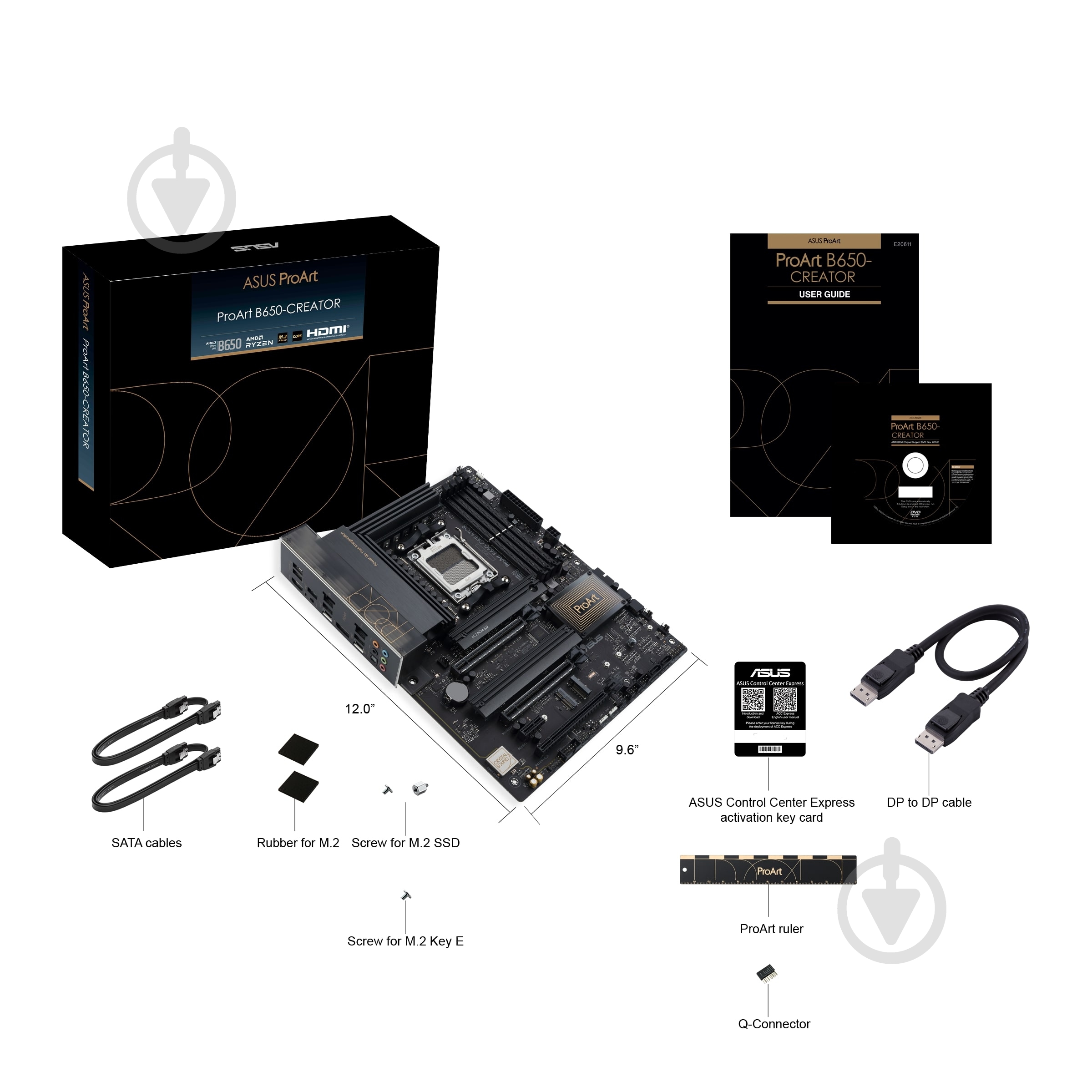 Материнская плата Asus 90MB1C40-M0EAY0 (Socket AM5, Intel W790, ATX) - фото 2 Материнская плата Asus 90MB1C40-M0EAY0 (Socket AM5, Intel W790, ATX) - фото 2