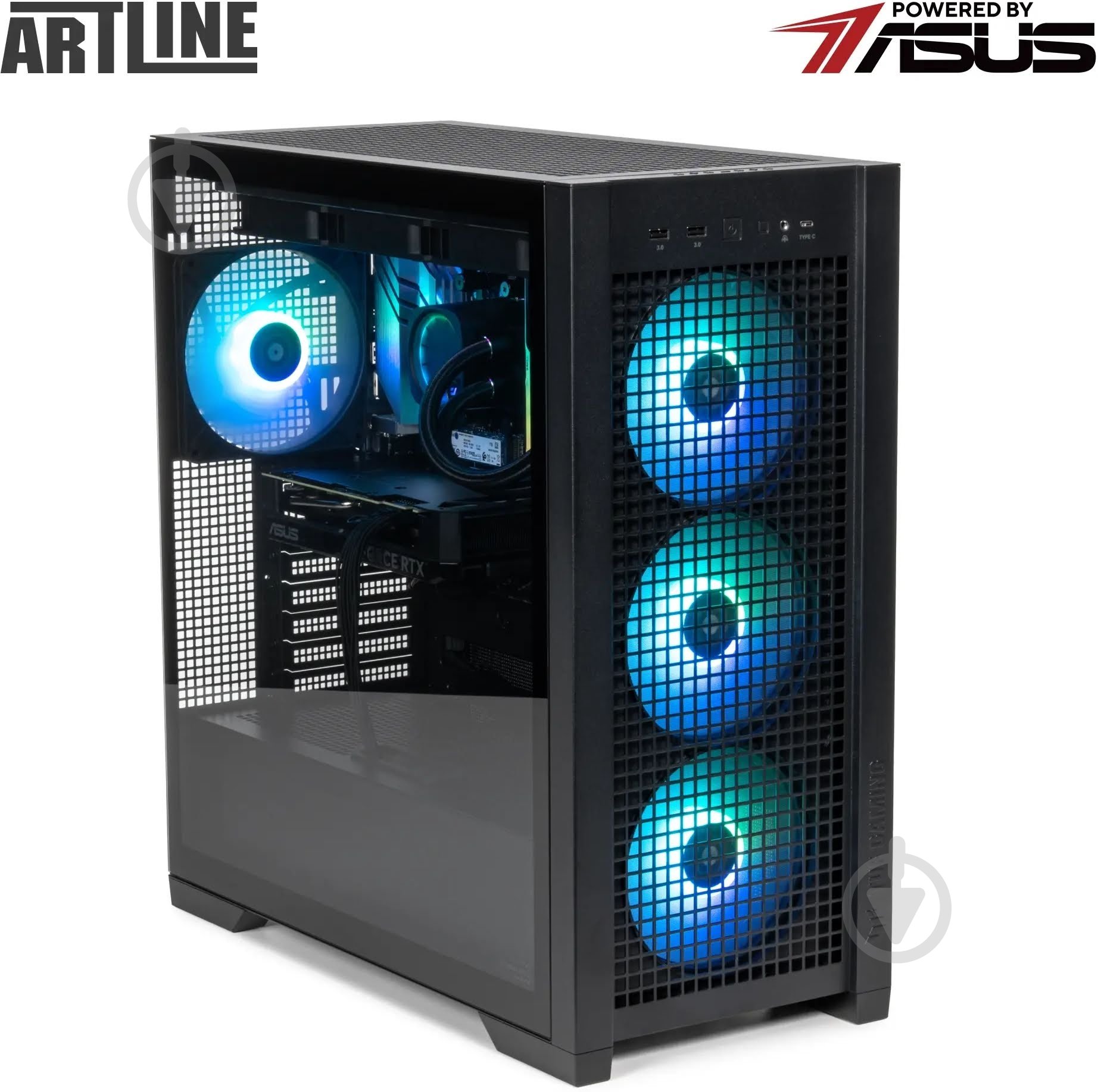 Компьютер Artline Overlord GT302 Windows 11 Pro (GT302v06Win) black - фото 2