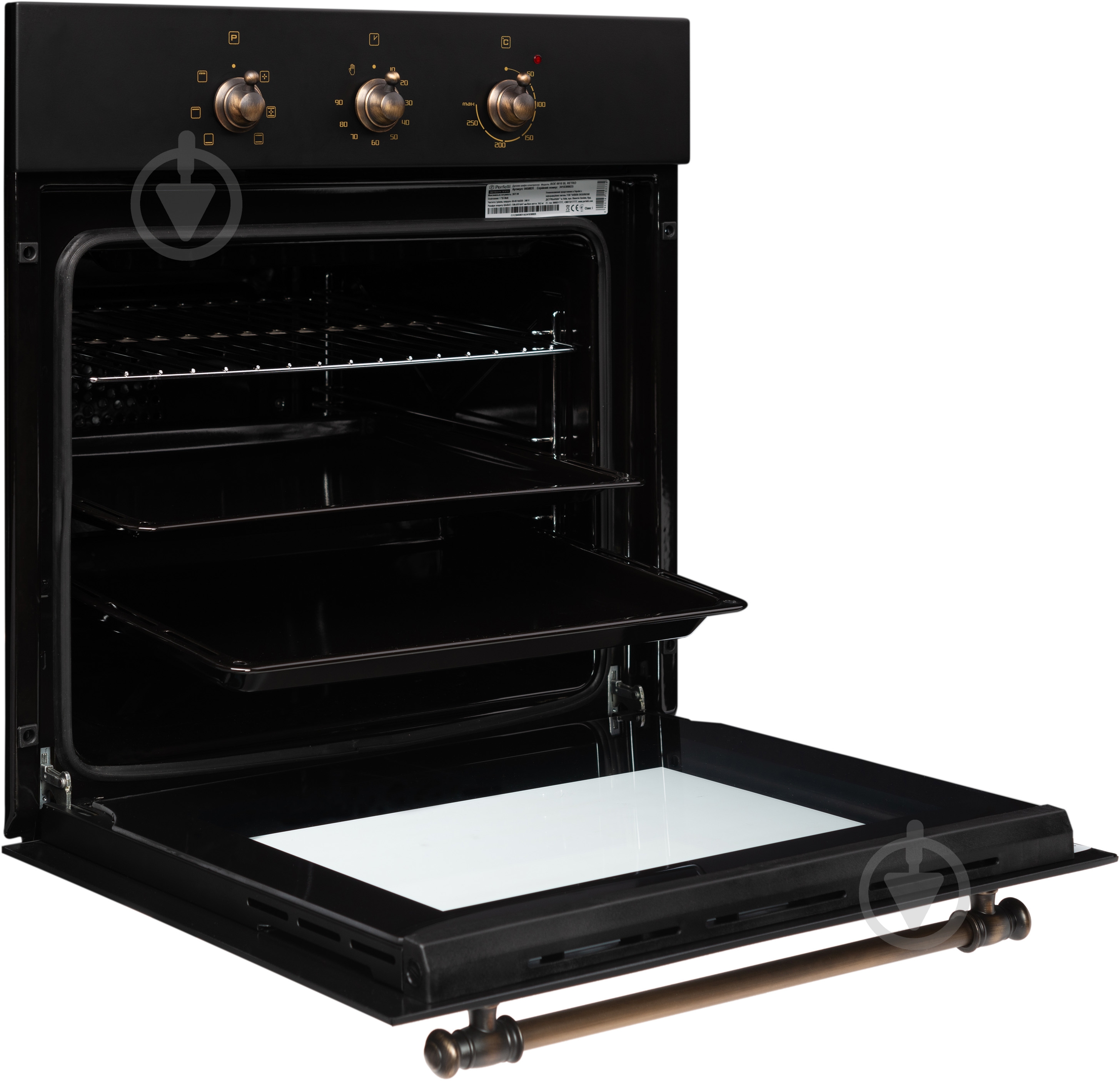Духовой шкаф Perfelli BOE 6610 BL Retro - фото 4 Духовой шкаф Perfelli BOE 6610 BL Retro - фото 4