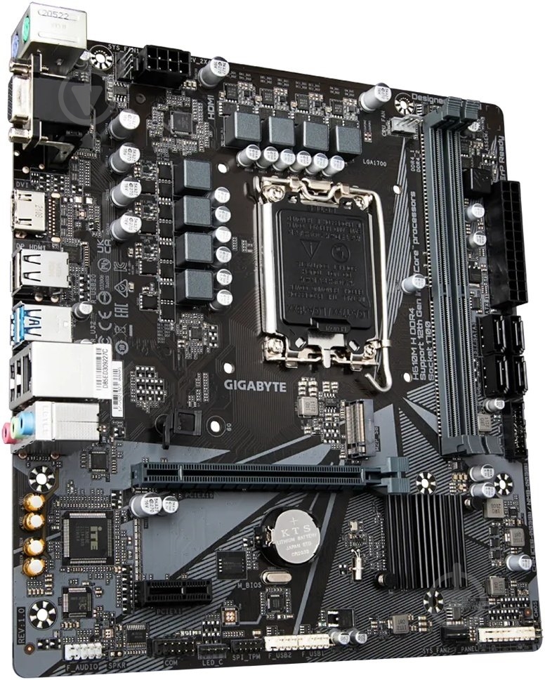 Материнская плата Gigabyte H610M_H (Socket 1700, Intel H610, micro ATX) - фото 2