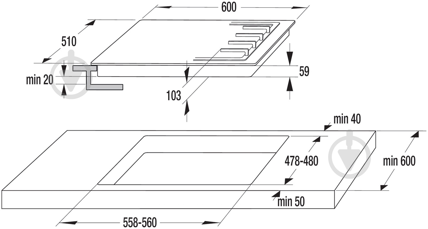 Варочная поверхность газовая Gorenje GW 65 CLI - фото 2 Варочная поверхность газовая Gorenje GW 65 CLI - фото 2