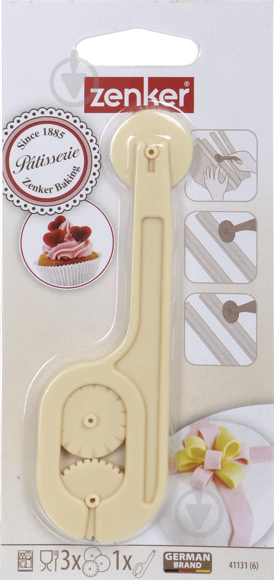 Ніж для тіста Fackelmann 3 диска - фото 3