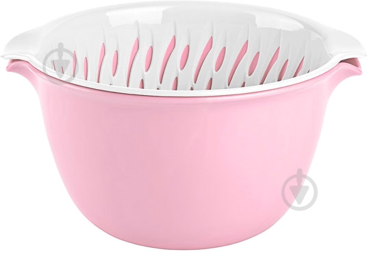 Миска Titiz Plastik Royal с дуршлагом 1,3 л AP-9140-PK - фото 1