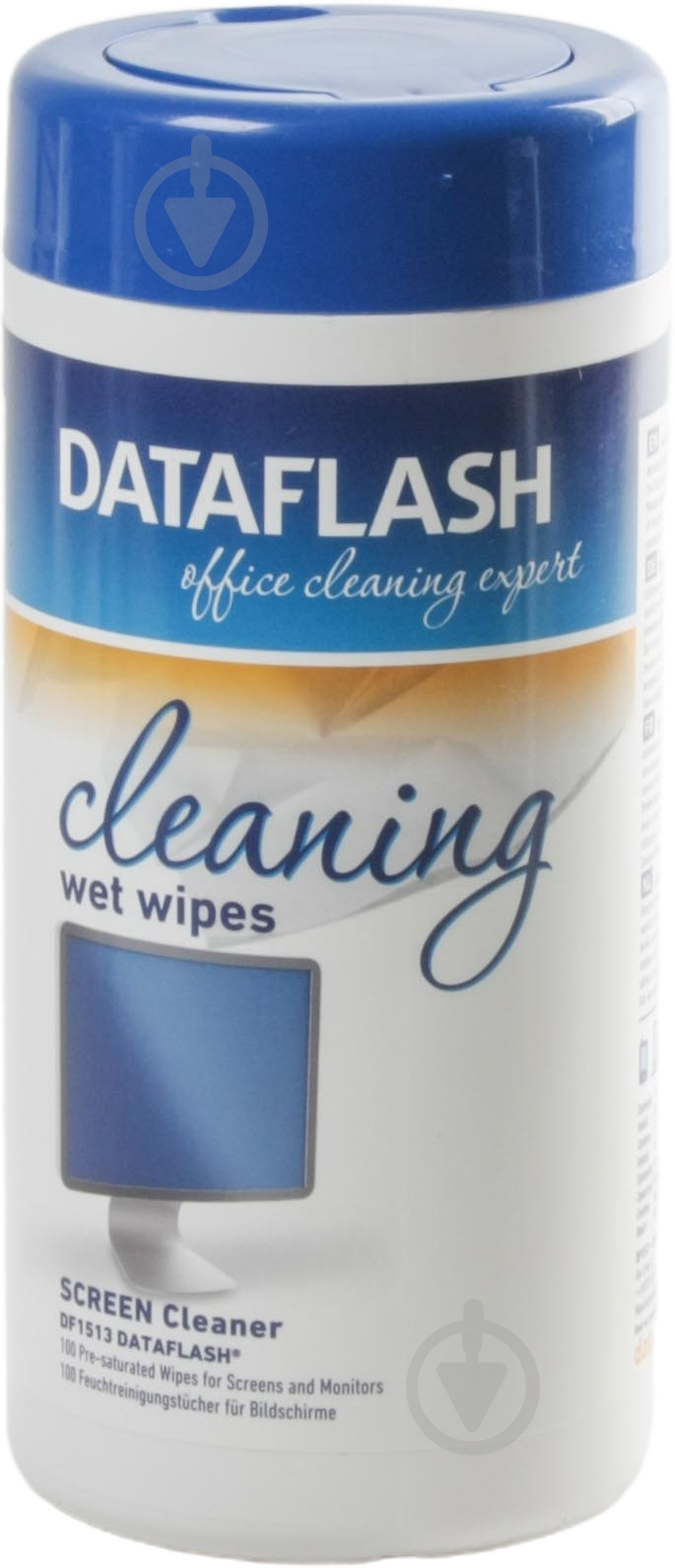 Серветки очищувальні Data Flash для екранів TFT/LCD/PDA 100 шт. (DF1513) - фото 1 Серветки очищувальні Data Flash для екранів TFT/LCD/PDA 100 шт. (DF1513) - фото 1