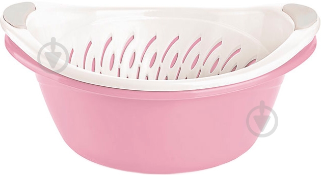 Миска Titiz Plastik Royal с дуршлагом 2,5 л AP-9141-PK - фото 1 Миска Titiz Plastik Royal с дуршлагом 2,5 л AP-9141-PK - фото 1