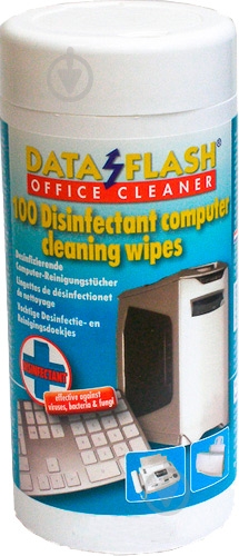 Серветки очищувальні Data Flash DF1712 дезінфікуючі 100 шт (DF1712/серия "Дезинфекция") - фото 1 Серветки очищувальні Data Flash DF1712 дезінфікуючі 100 шт (DF1712/серия "Дезинфекция") - фото 1