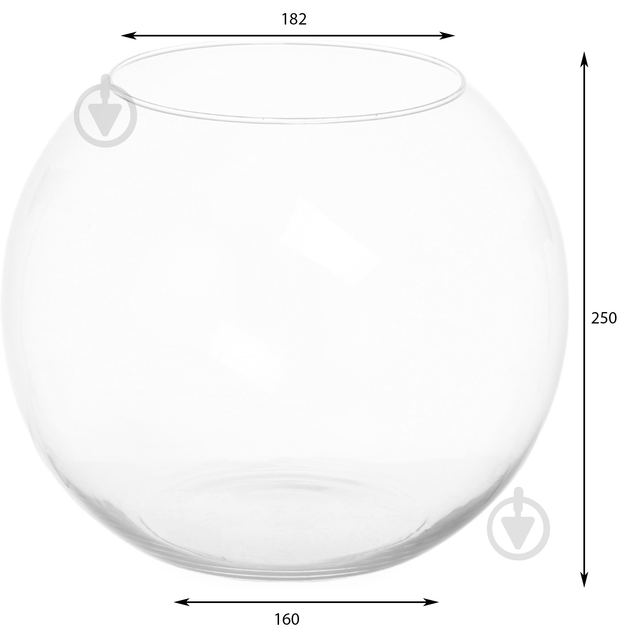 Ваза-акваріум Wrzesniak Glassworks 24,5 см прозора 17-106B - фото 2