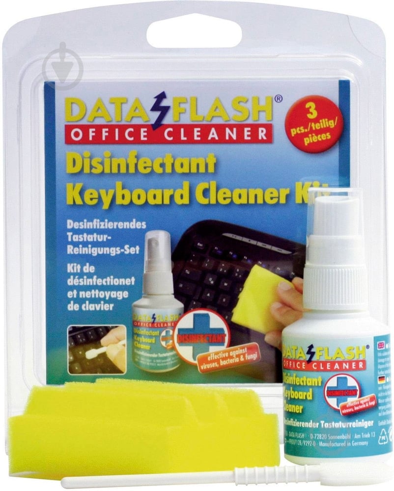 Набір Data Flash дезінфікуючий DF1750 для клавіатури 50 мл (DF1750) - фото 2 Набір Data Flash дезінфікуючий DF1750 для клавіатури 50 мл (DF1750) - фото 2