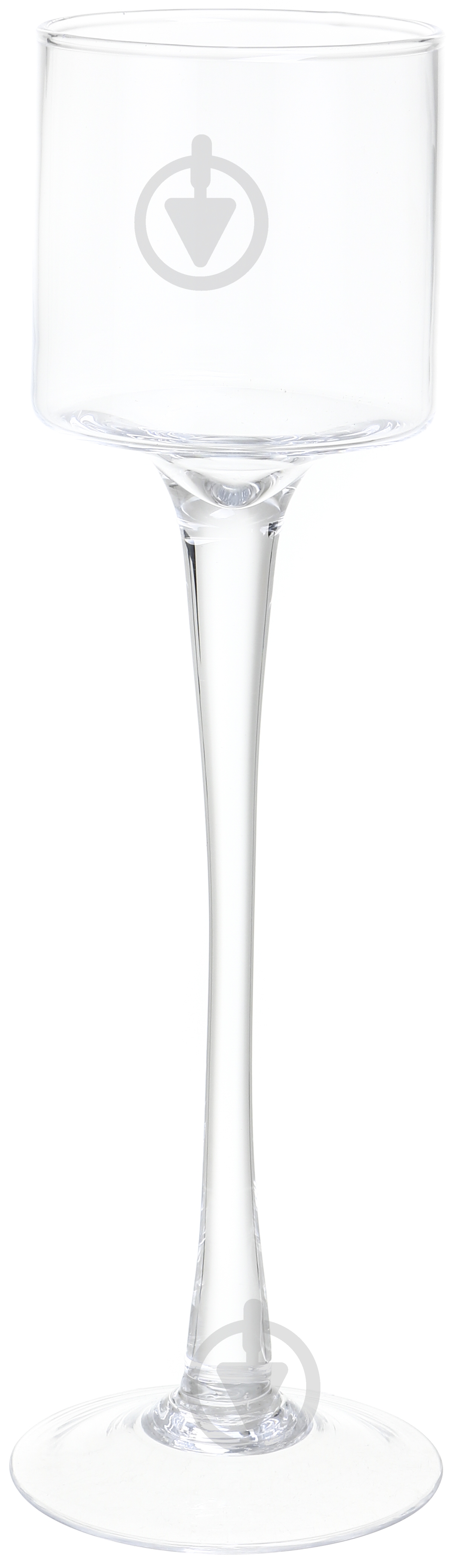 Свічник скляний 15-807A 9.5х33 см Wrzesniak Glassworks - фото 1