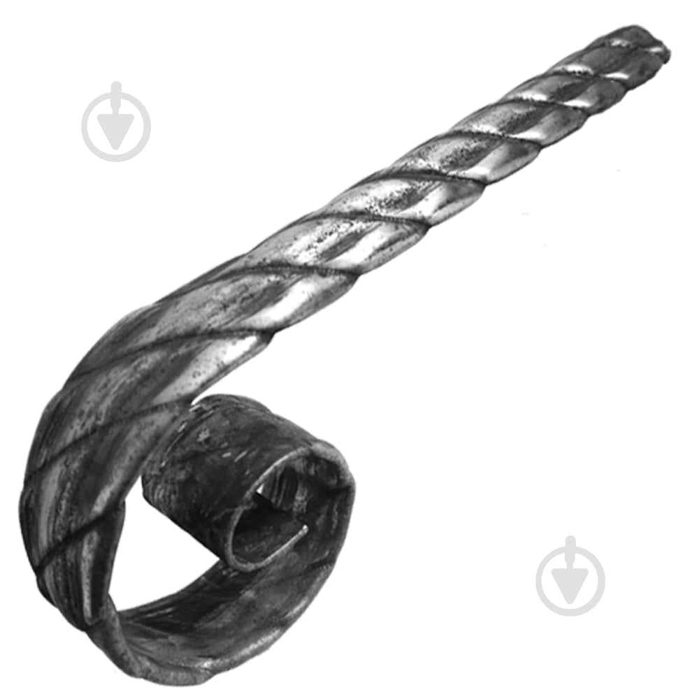 Кованое окончание перил Артдеко в 30.052 300х180х55х25х2 мм - фото 1 Кованое окончание перил Артдеко в 30.052 300х180х55х25х2 мм - фото 1