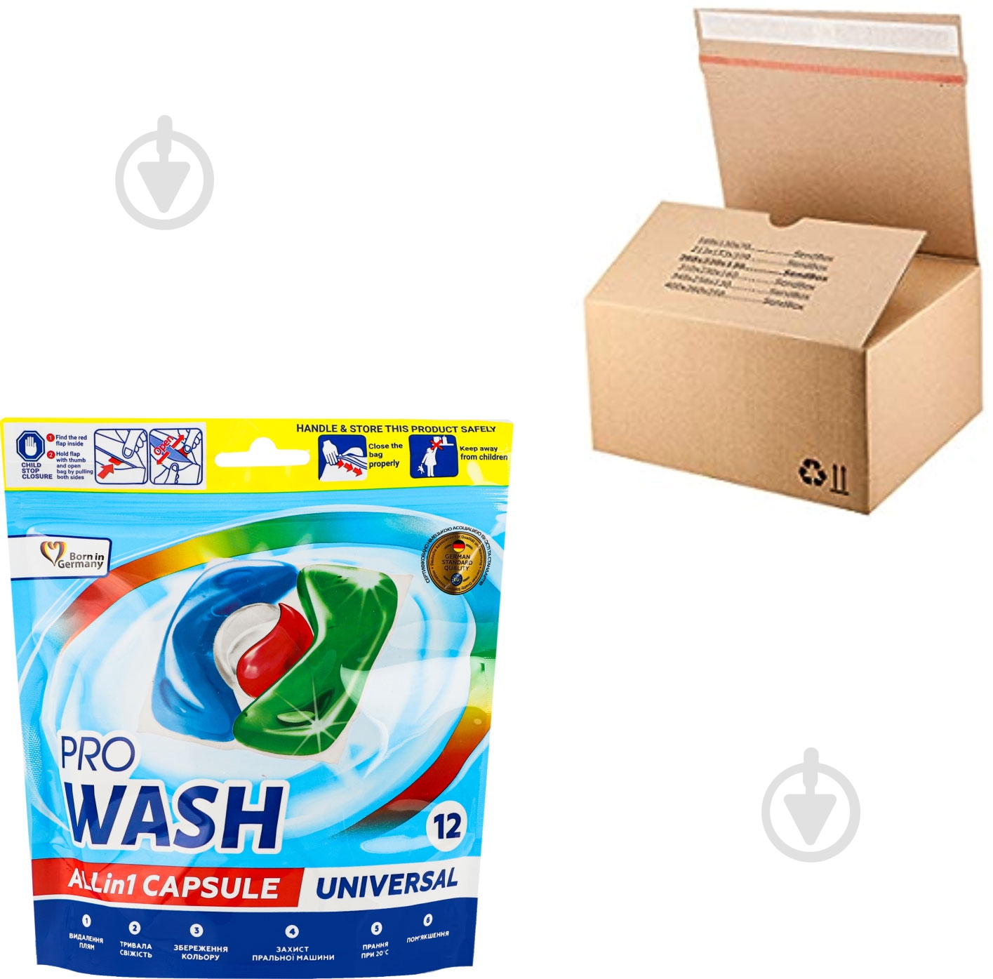 Капсулы для машинной стирки Pro Wash Universal 20 упаковок 12 шт. - фото 1 Капсулы для машинной стирки Pro Wash Universal 20 упаковок 12 шт. - фото 1