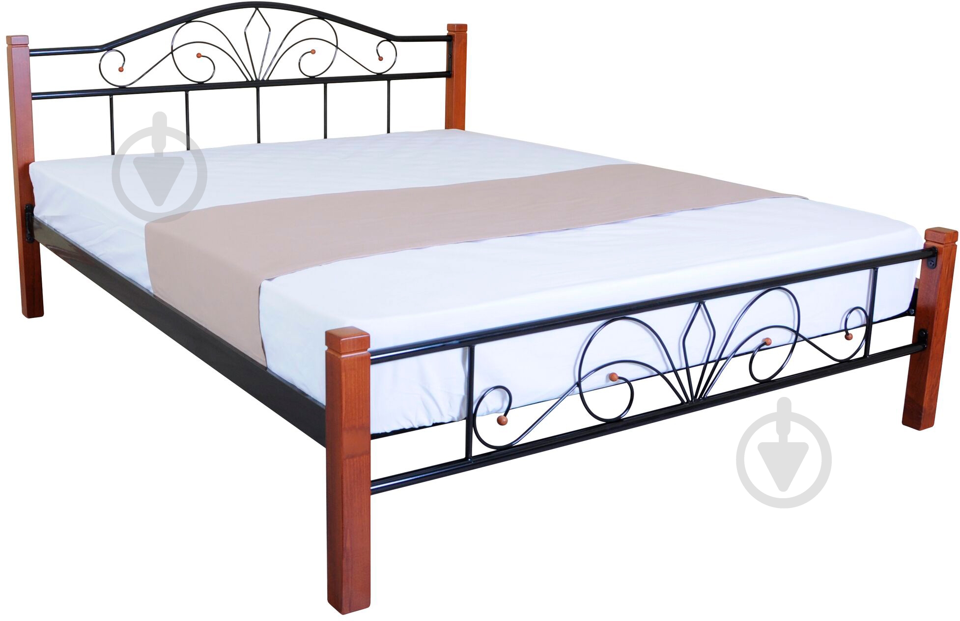 Кровать Eagle E1878 Como 160x200 см черный - фото 1