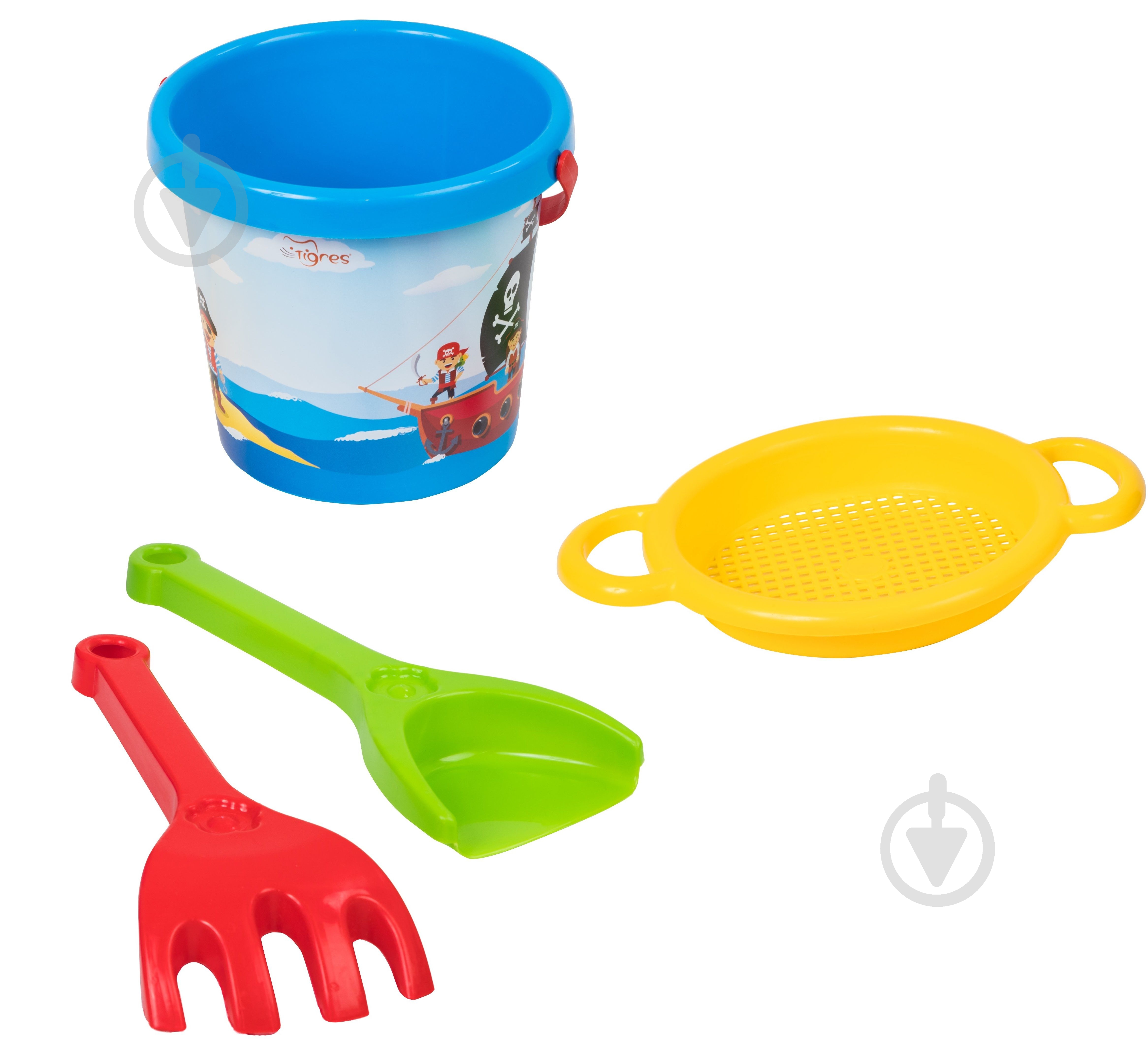 Набор для игры с песком Тигрес 4 элемента - фото 1 Набор для игры с песком Тигрес 4 элемента - фото 1