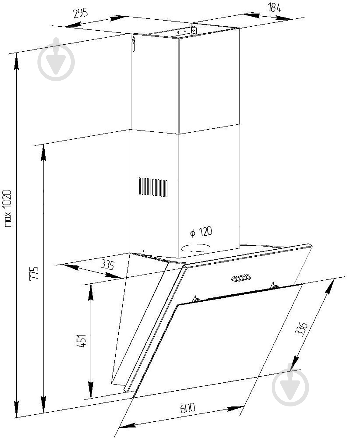 Вытяжка Pyramida NR-MG 60 SYE-15 WH - фото 3