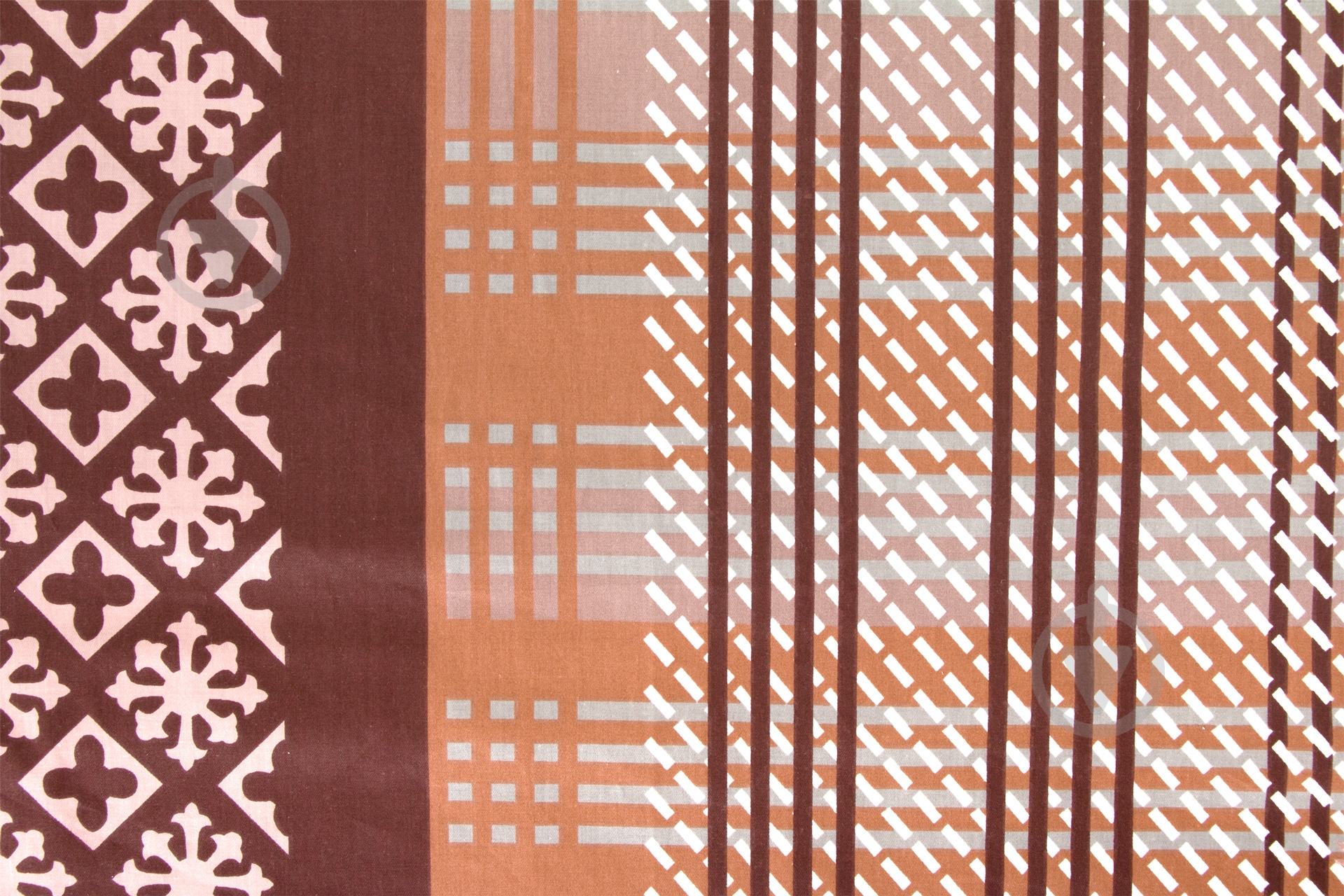 Комплект постельного белья Домино 2,0 коричневый Ibodo - фото 2