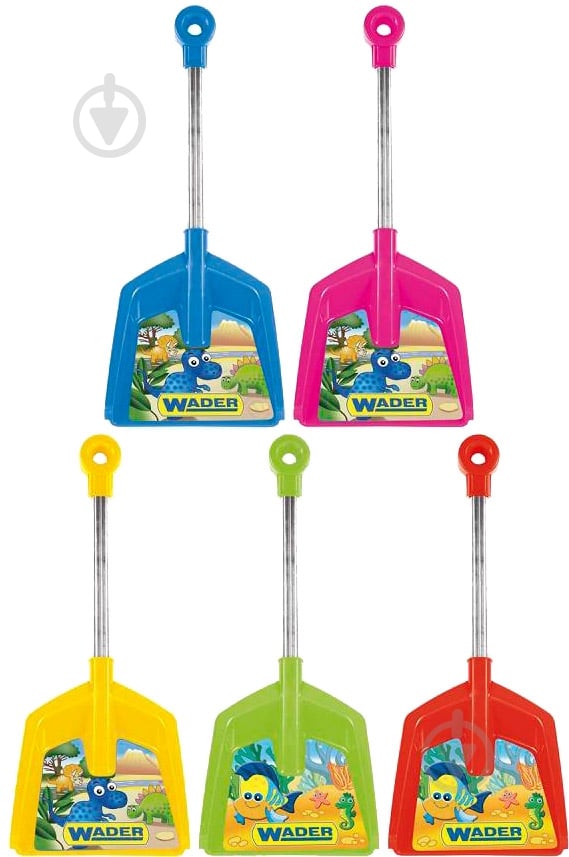 Лопата Wader коротка 47 см в асортименті - фото 1 Лопата Wader коротка 47 см в асортименті - фото 1