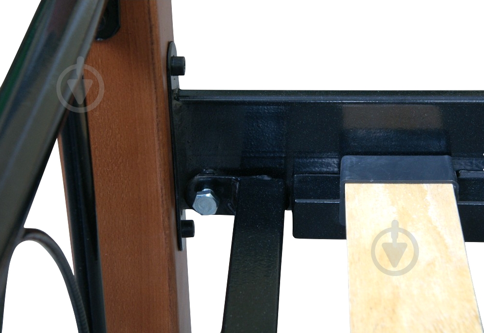 Кровать Eagle E1762 Alba 90x200 см черный - фото 3