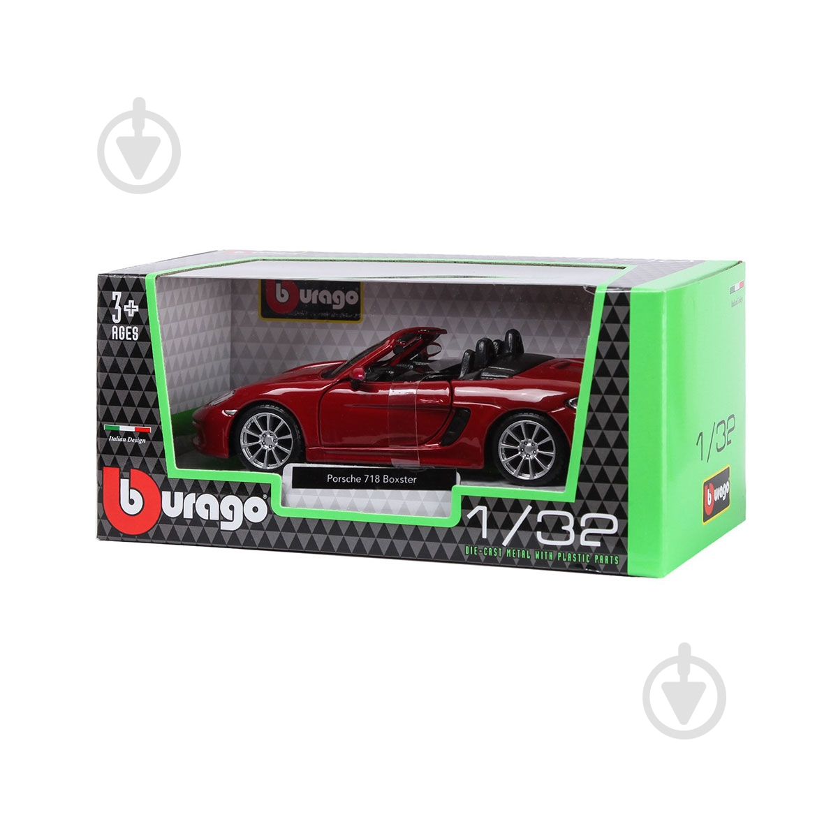 Автомодель Bburago Porsche 718 Boxster 1:32 18-43049 - фото 6