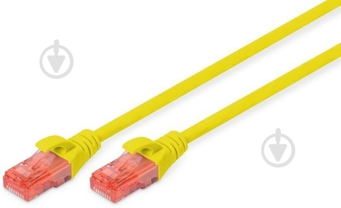 Патч-корд Digitus (DK-1617-010/Y) CAT 6 UTP AWG 26/7 Cu LSZH 1 м жовтий - фото 1