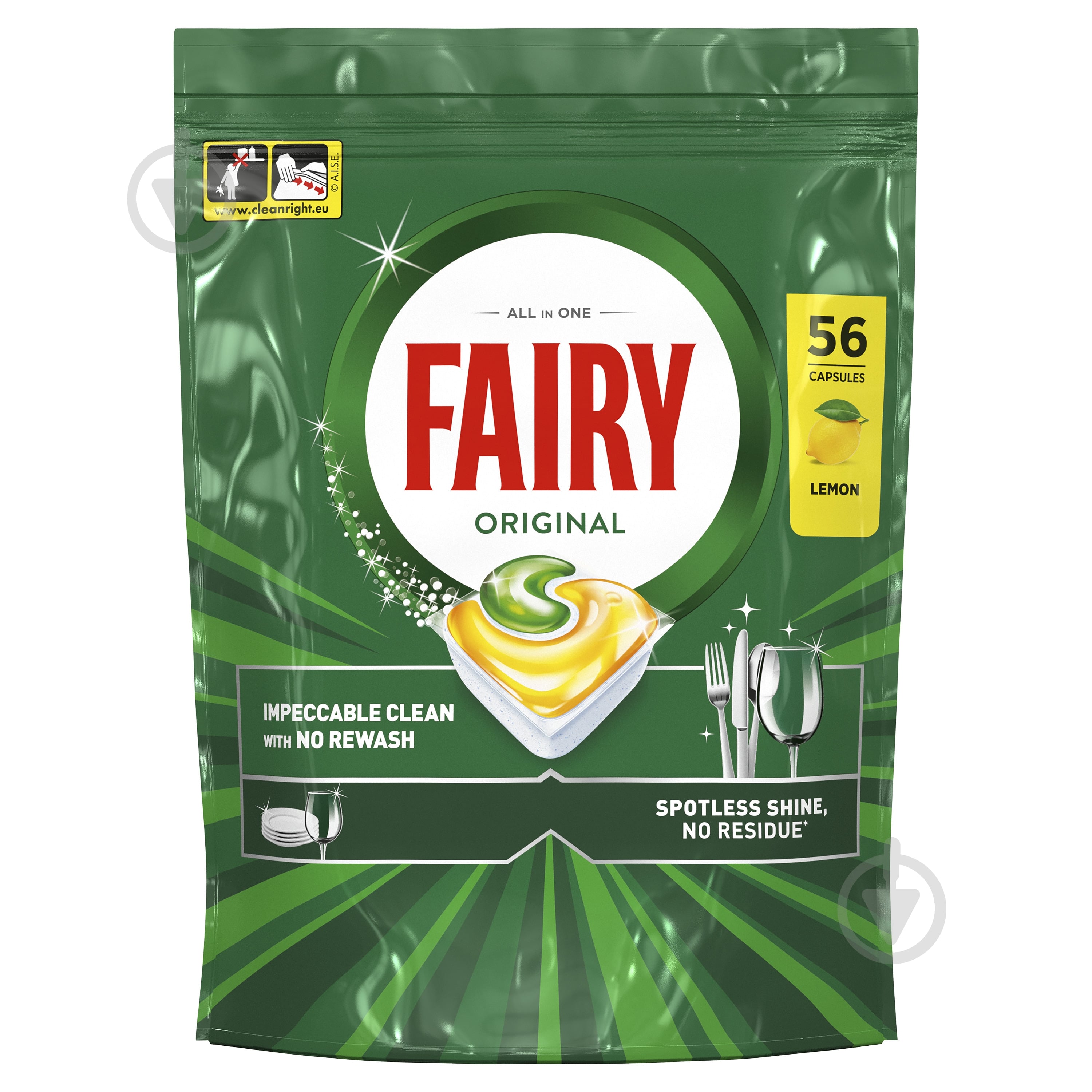 Капсули для посудомийних машин Fairy Original All in 1 56 шт. — фото 2