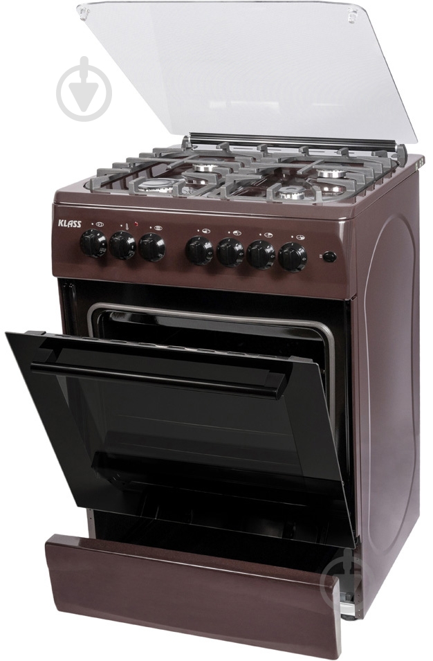 Плита комбинированная KLASS T 5408 E4 D.Brown - фото 2