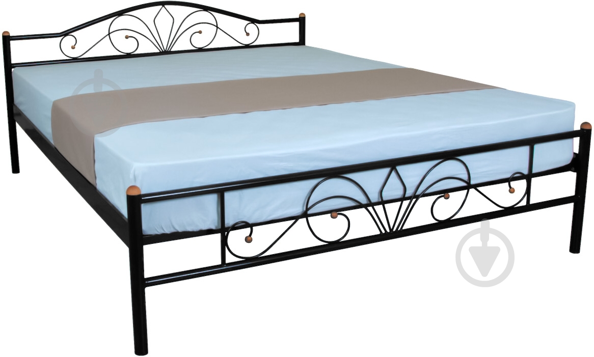 Кровать Eagle E1922 Lucca 140x200 см черный - фото 1