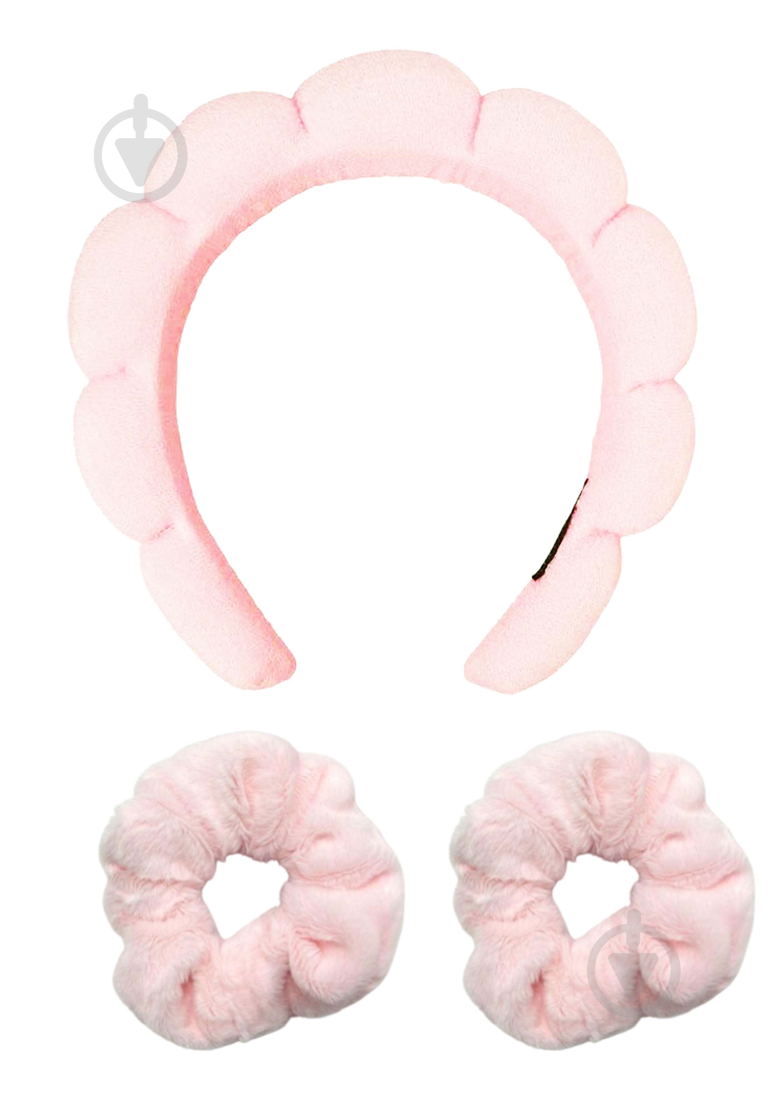 Обруч SPL + резинки 2 шт. пудра - фото 1