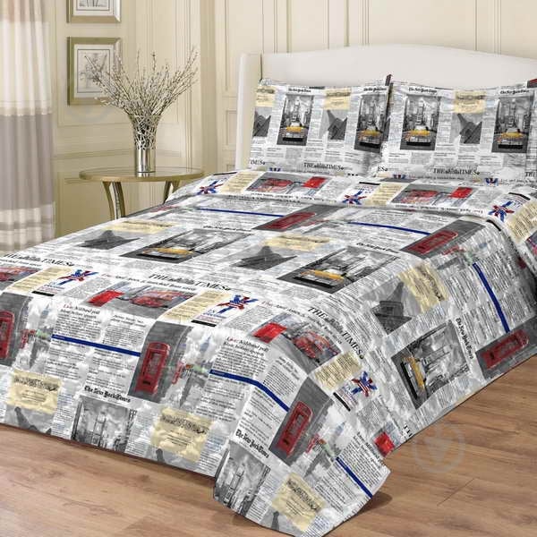 Покрывало Газета 145x205 см Zastelli разноцветный - фото 1 Покрывало Газета 145x205 см Zastelli разноцветный - фото 1