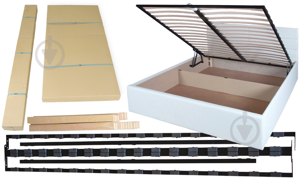 Кровать с подъемным механизмом Eagle E2479 Briz lift 160x200 см серый - фото 4 Кровать с подъемным механизмом Eagle E2479 Briz lift 160x200 см серый - фото 4