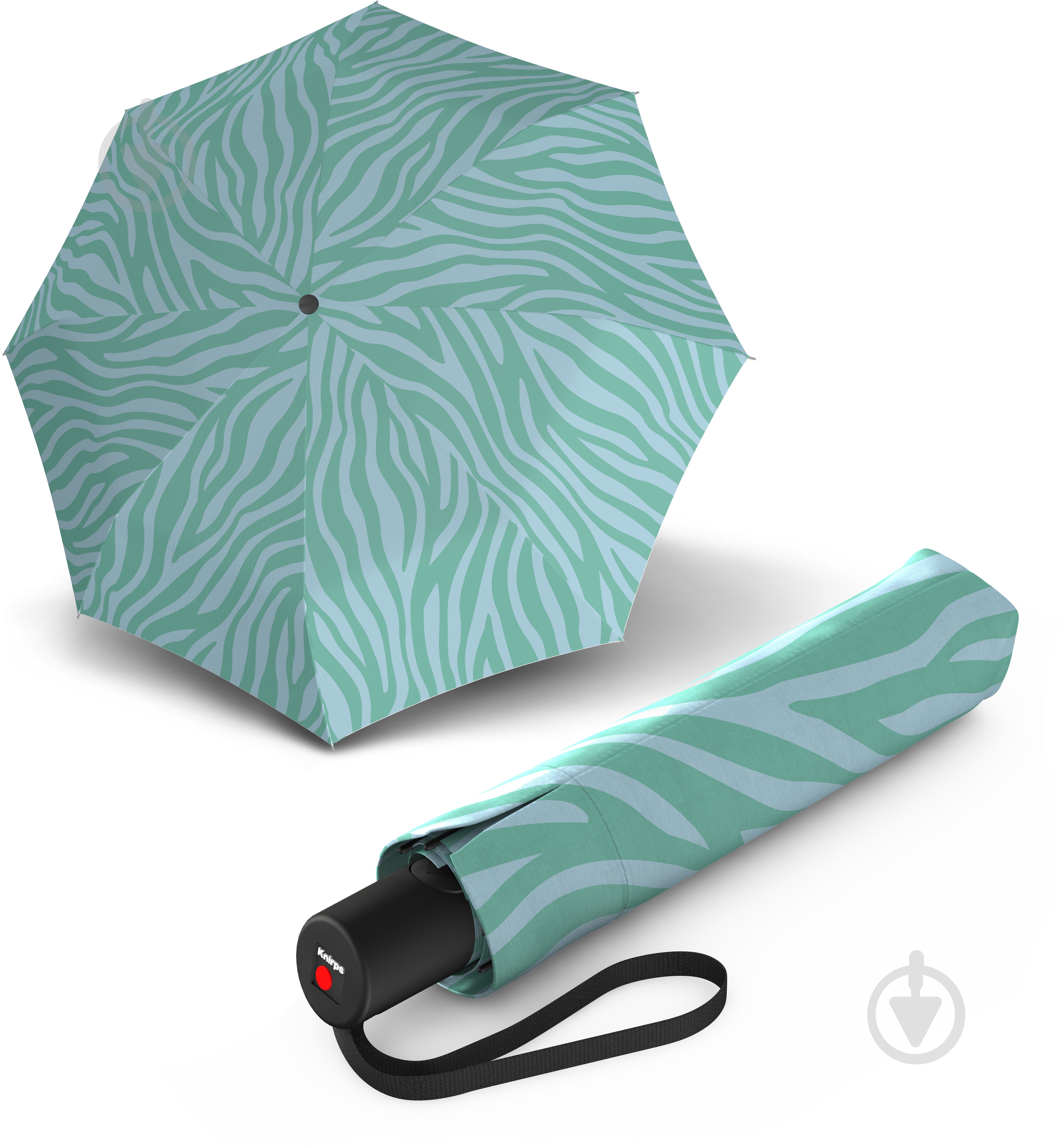 Парасолька Knirps A.200 Zebra Mint блакитний - фото 1