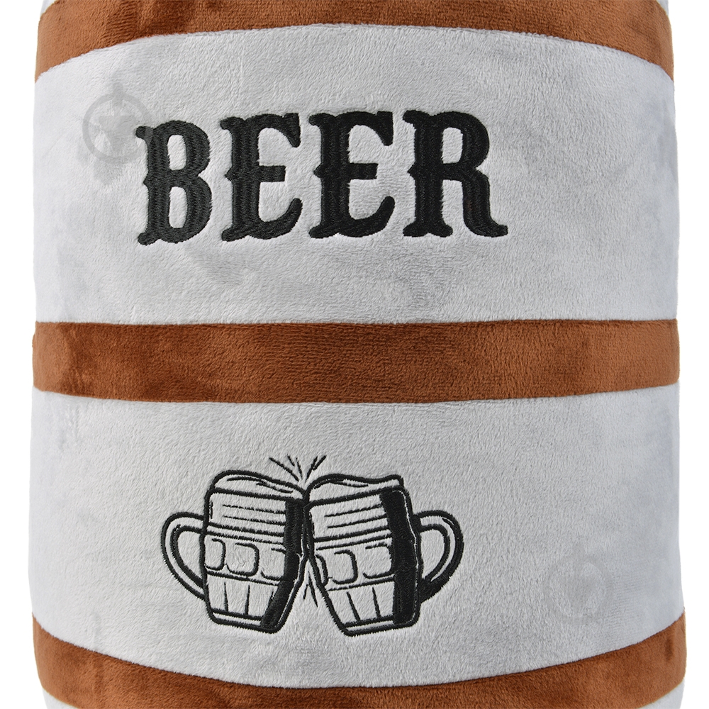 Подушка декоративна бочка пива FWPPIWBERBL23BG00 44 см сірий WP Merchandise - фото 2 Подушка декоративна бочка пива FWPPIWBERBL23BG00 44 см сірий WP Merchandise - фото 2