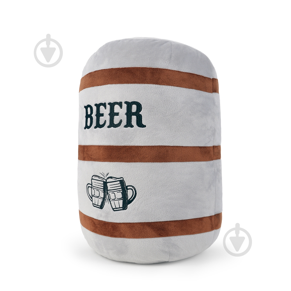 Подушка декоративна бочка пива FWPPIWBERBL23BG00 44 см сірий WP Merchandise - фото 4 Подушка декоративна бочка пива FWPPIWBERBL23BG00 44 см сірий WP Merchandise - фото 4