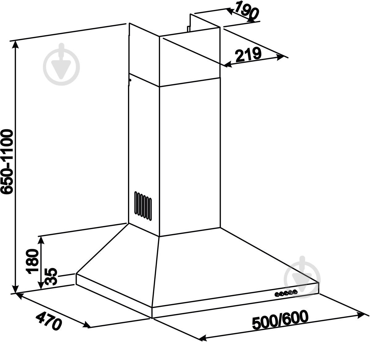 Вытяжка Eleyus Kleo 700 60 BG - фото 13 Вытяжка Eleyus Kleo 700 60 BG - фото 13
