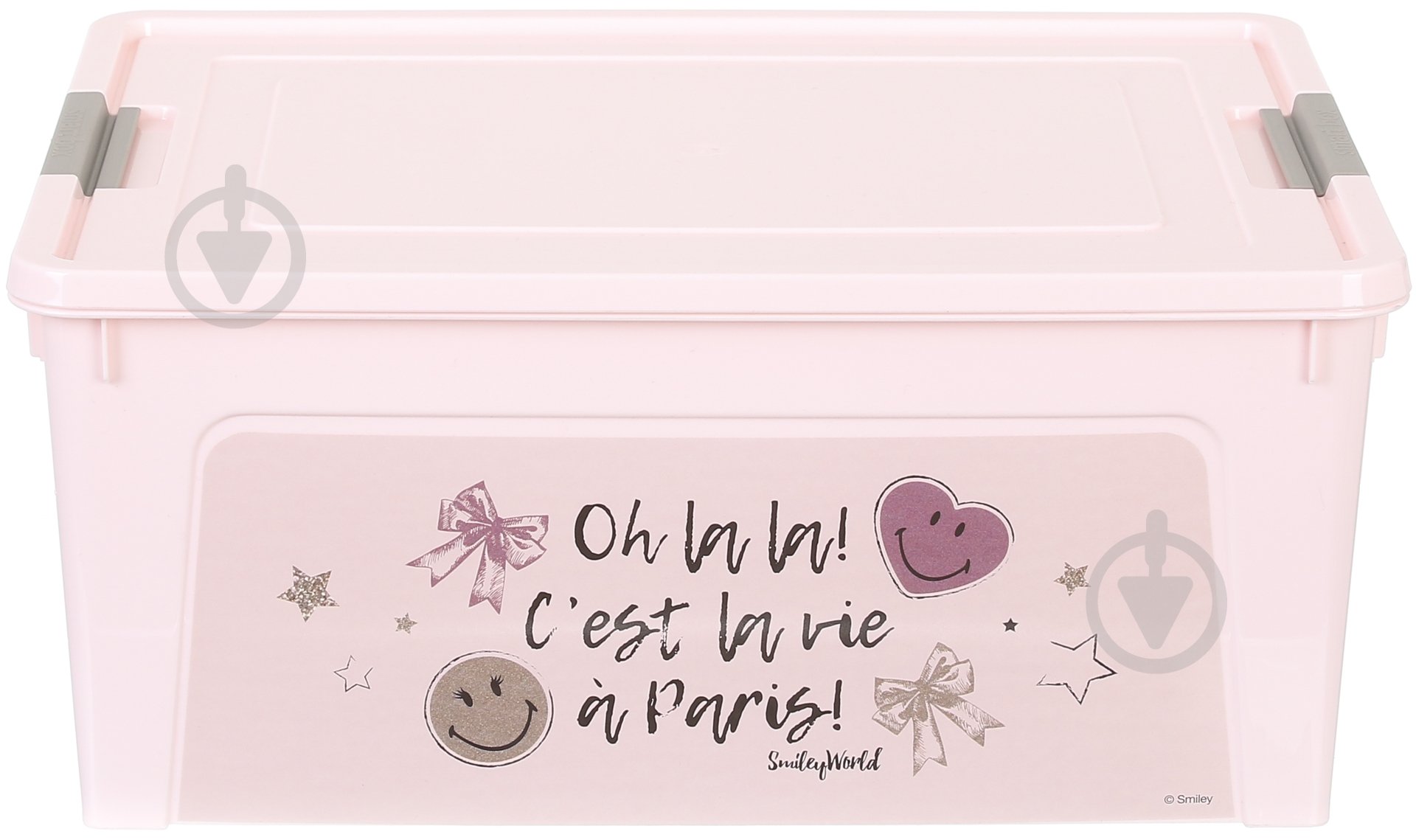 Ящик для игрушек Smiley Paris Chic рожевий 140x320x240 мм - фото 2