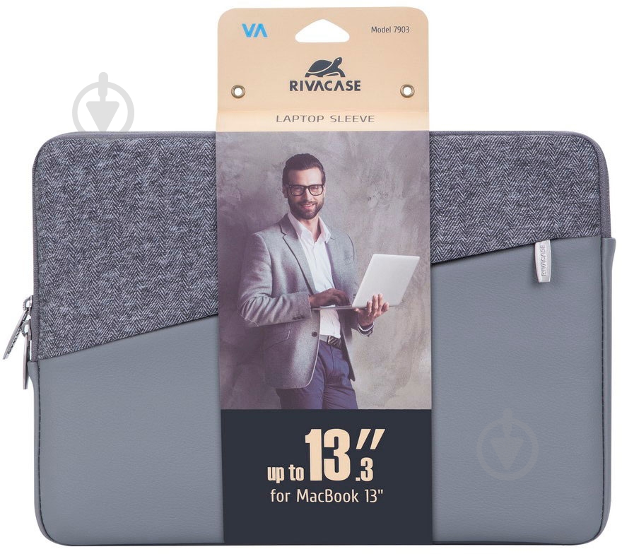 Чехол RivaCase 13.3" grey (7903 (Grey)) - фото 6