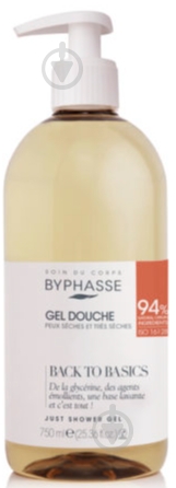 Гель для душа Byphasse BACK TO BASICS для сухой кожи 750 мл - фото 1 Гель для душа Byphasse BACK TO BASICS для сухой кожи 750 мл - фото 1