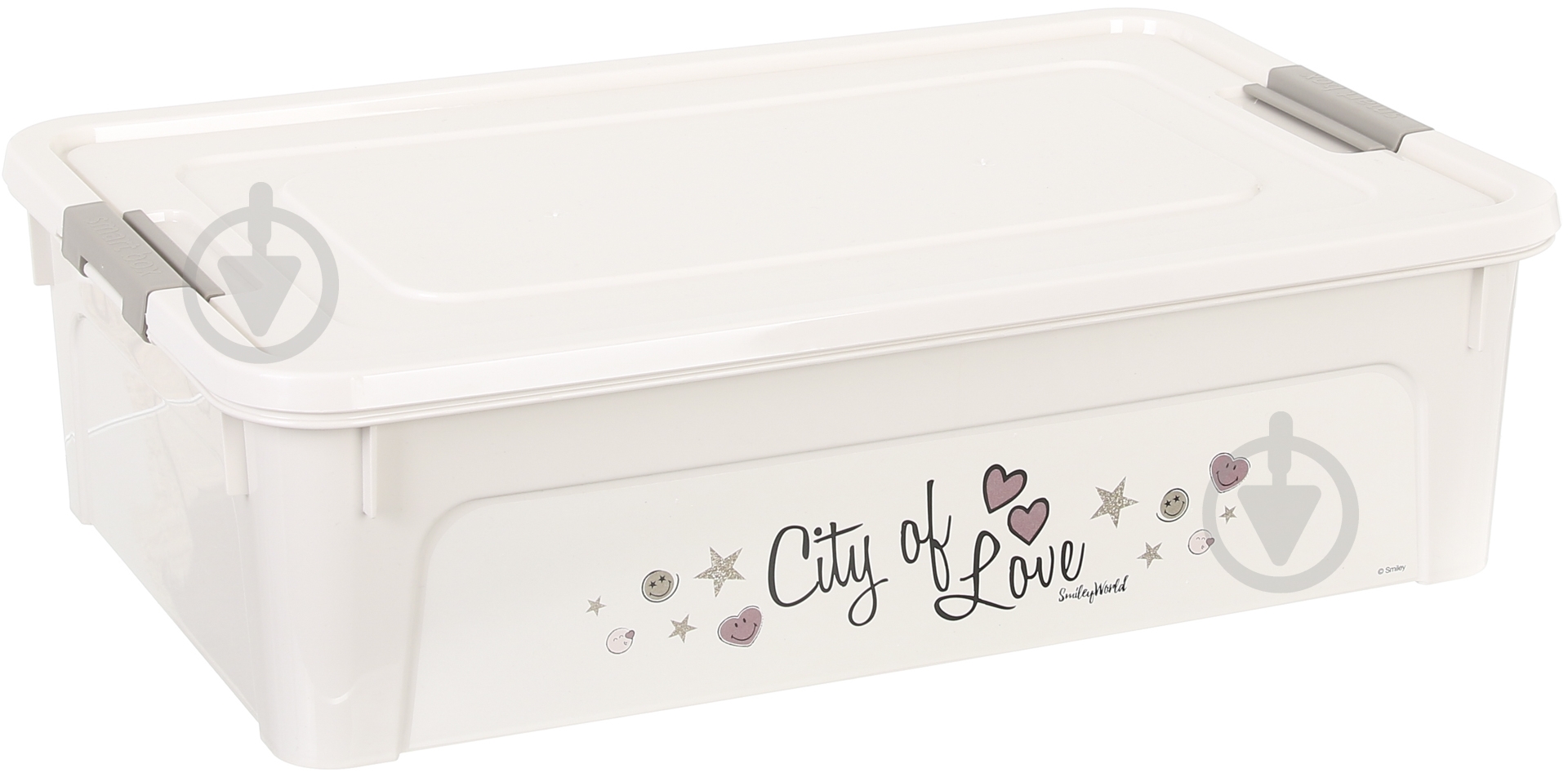 Ящик для игрушек Smiley Paris Chic 14 л кремовий подкроватный 140x490x320 мм - фото 1