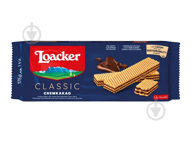 Вафли Loacker Крем-Какао 175 г - фото 1
