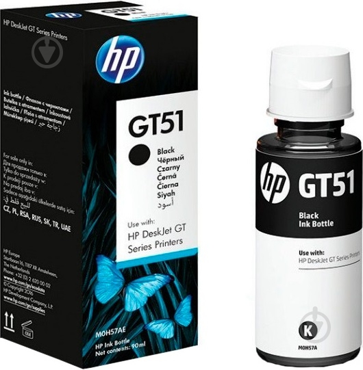 Чернила HP GT51 Black (X4E40AE) черный - фото 1