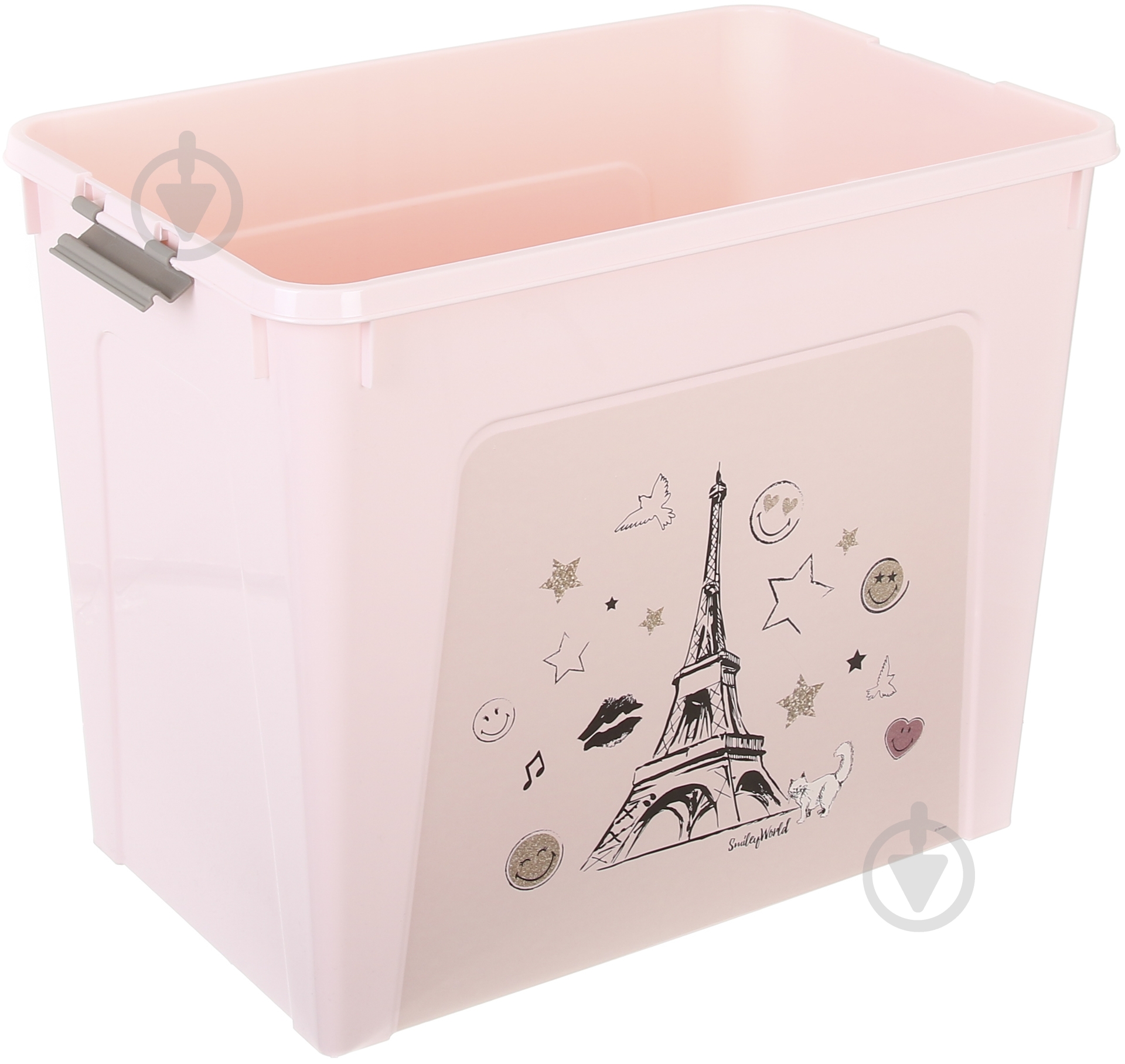 Ящик для игрушек Smiley Paris Chic рожевий 390x490x320 мм - фото 4