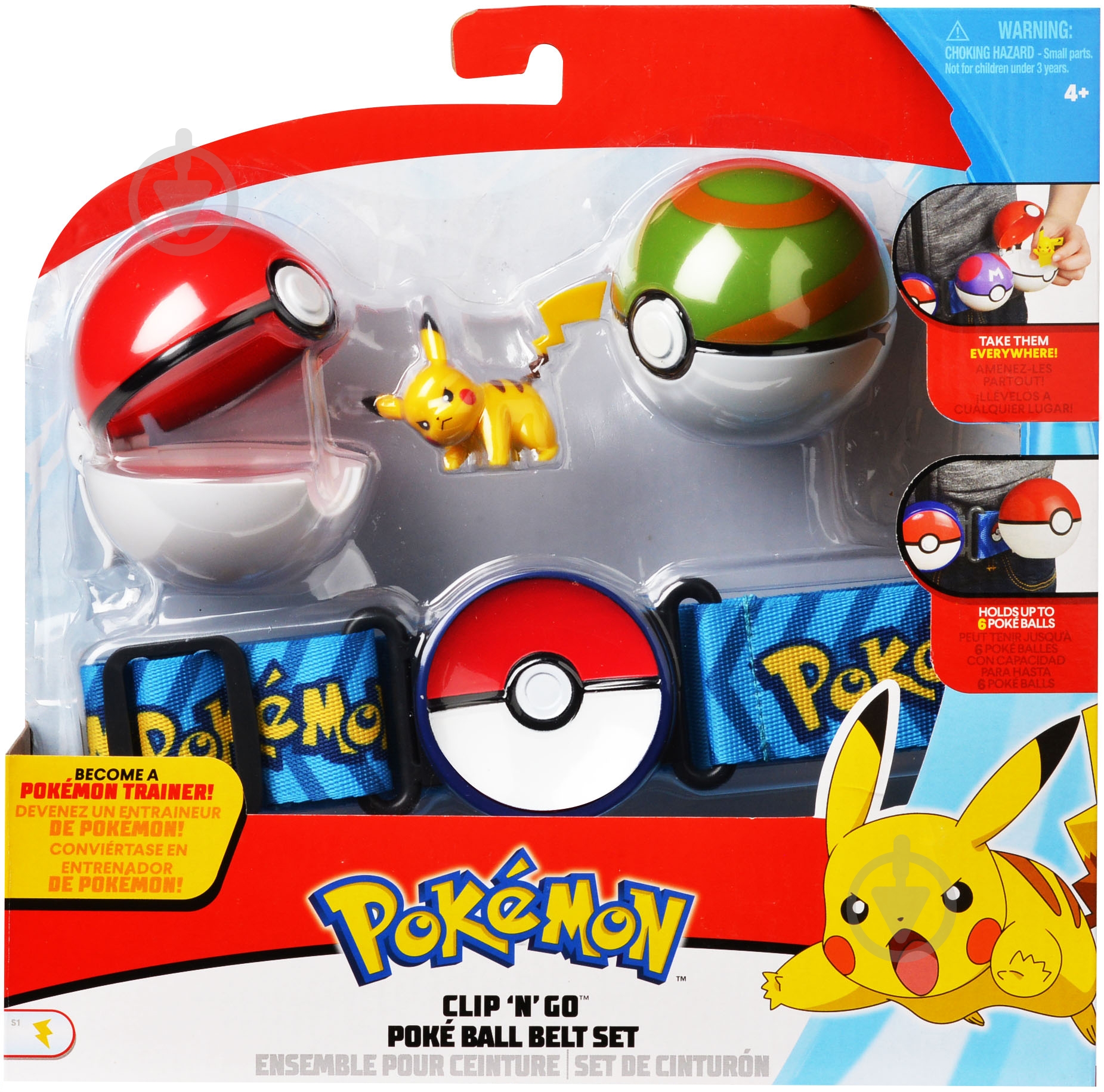 ᐉ Игровой набор Pokemon Пояс с Покеболами Пикачу 96409 • Купить в