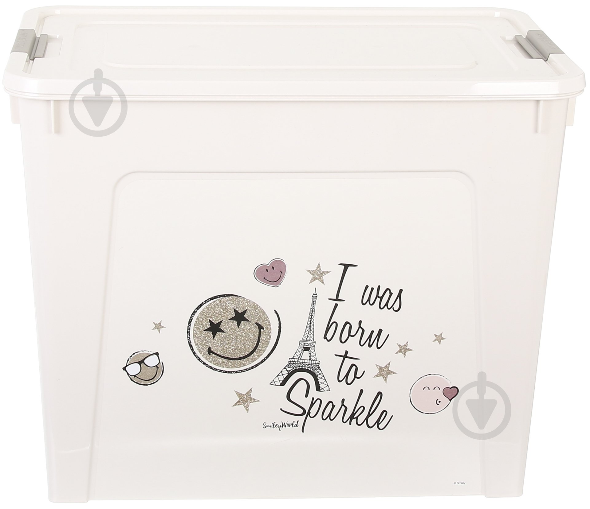 Ящик для игрушек Smiley Paris Chic 40 л кремовий 390x490x320 мм - фото 2