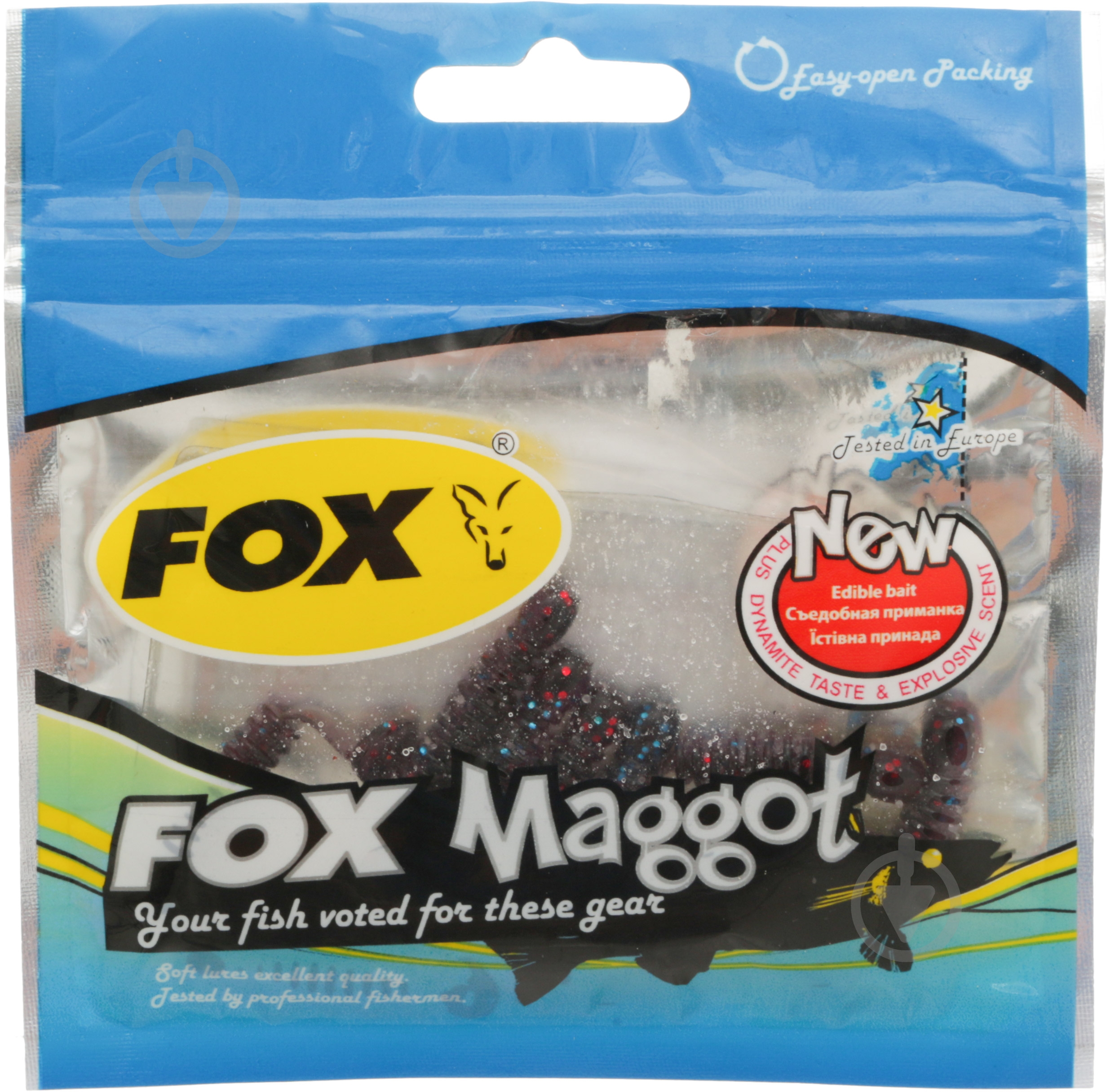 Виброхвост FOX Maggot 40 мм 10 шт. #090 - фото 2