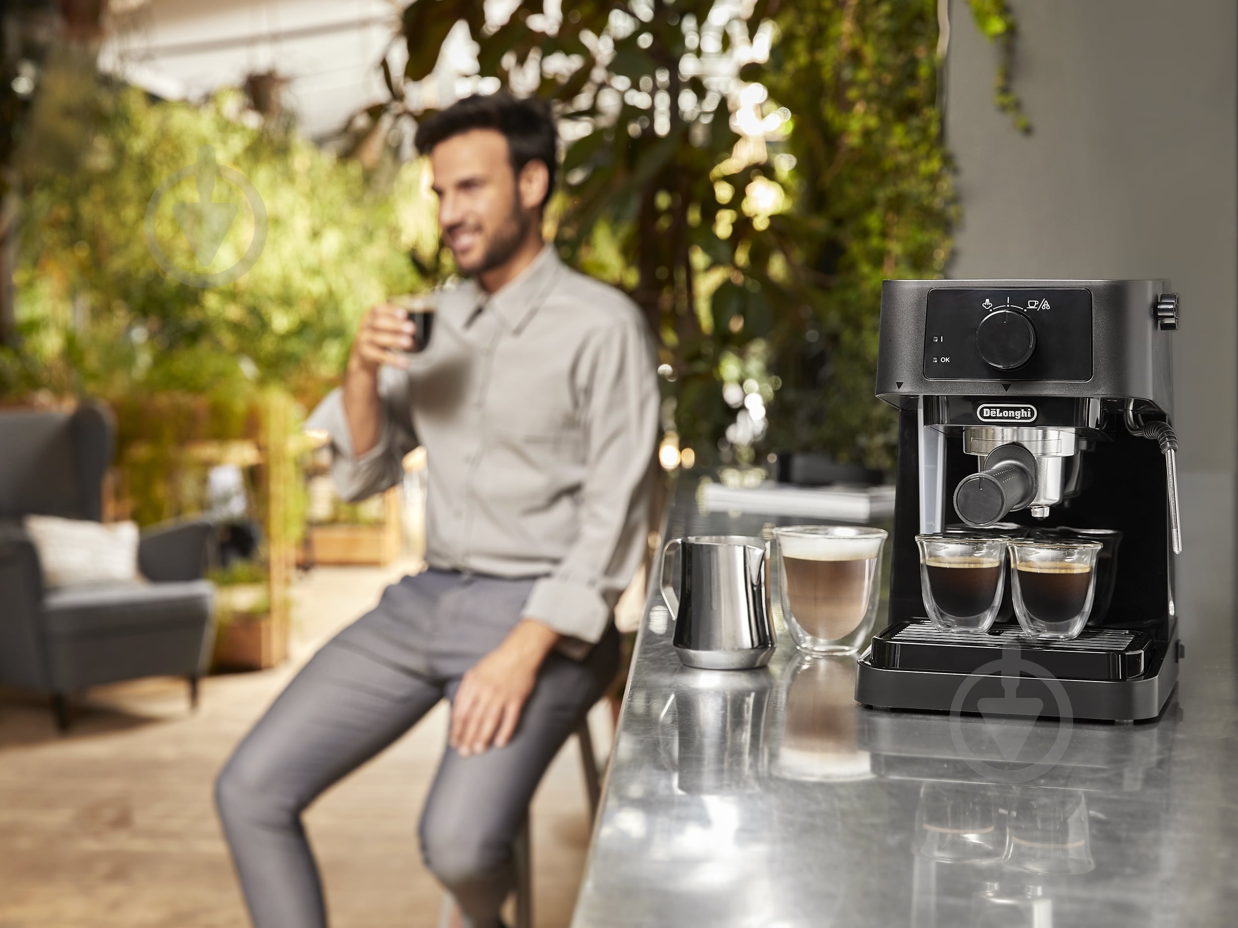 ВИТРИНА! Кофеварка рожковая Delonghi EC235.BK - фото 8