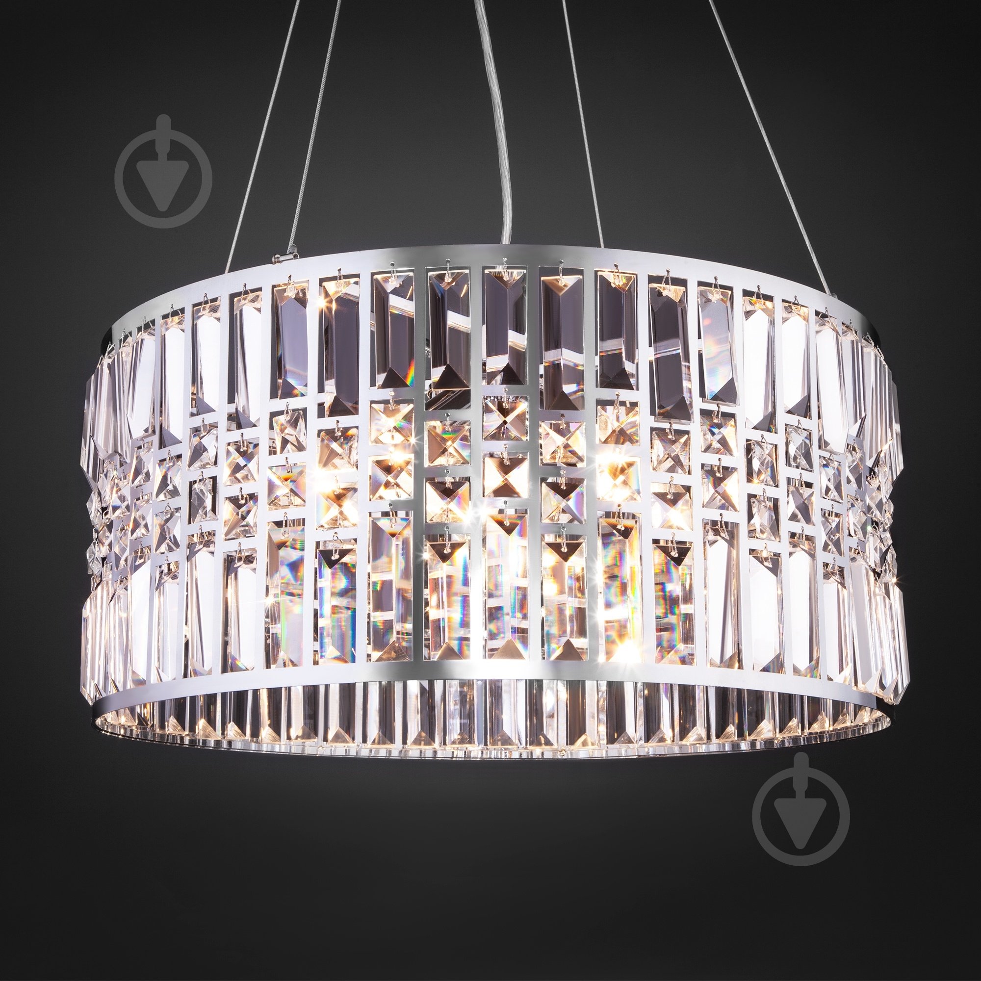 Люстра подвесная Strotskis Lory 5x60 Вт E14 хром 10125/5 (хром) - фото 3