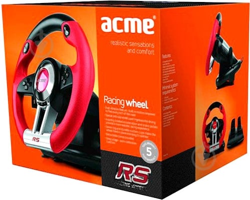 Ігрове кермо Acme RS racing wheel, - фото 4