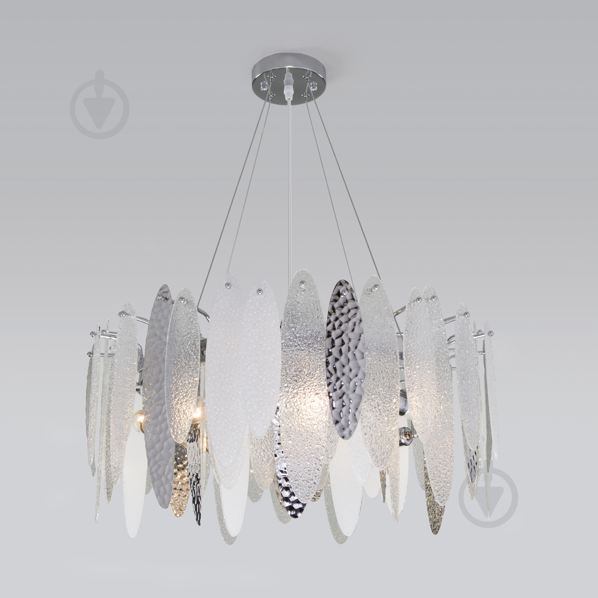 Люстра подвесная Strotskis Canaria 8x60 Вт E14 хром 324/8 (хром) - фото 1